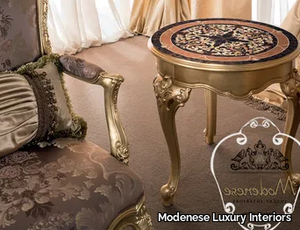 15674 - Round wooden coffee table _ Modenese Luxury Interiors