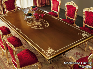 11118 - Rectangular solid wood dining table _ Modenese Luxury Interiors