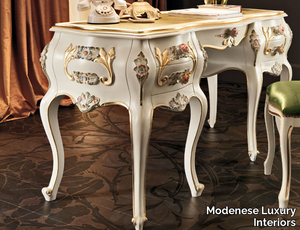 11303 - Solid wood writing desk with drawers _ Modenese Luxury Interiors