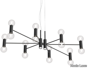 CHANDELIER LONGUE - Painted metal pendant lamp _ Modo Luce