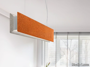 RIGHELLO - Acoustic LED fabric pendant lamp _ Modo Luce