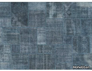 PATCHWORK INDIGO - Patchwork handmade rug _ Mohebban