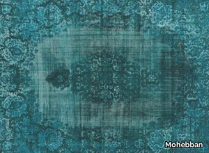 VINTAGE DARK TURQUOISE - Vintage style custom rug _ Mohebban