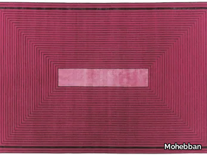 PLANO - PL106 - Handmade rectangular wool and viscose rug _ Mohebban