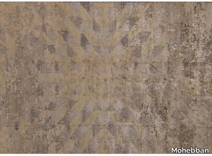 LOFT L217A - Patterned handmade Bamboo silk rug _ Mohebban