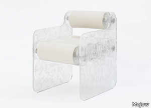 EXCLUSIVE MW 04 TRANSPARENT - PMMA PLUME - Armchair with armrests _ Mojow