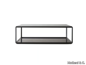 45° - Modular square glass coffee table _ Molteni & C.