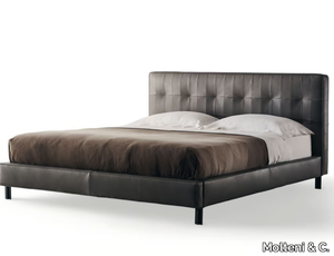 ANTON - Double bed with upholstered headboard _ Molteni & C.