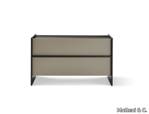 CASPER - Rectangular bedside table with drawers _ Molteni & C.