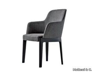 CHELSEA - Upholstered chair with armrests _ Molteni & C.