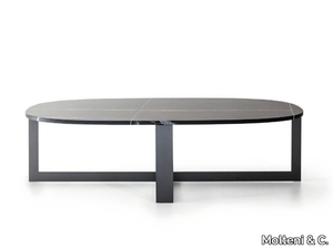 DOMINO NEXT - Oval coffee table _ Molteni & C.