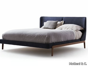 FULHAM - Double bed with upholstered headboard _ Molteni & C.