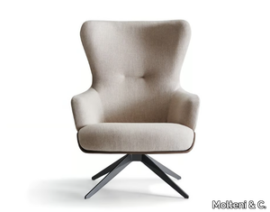 KENSINGTON - Wing fabric armchair with armrests _ Molteni & C.