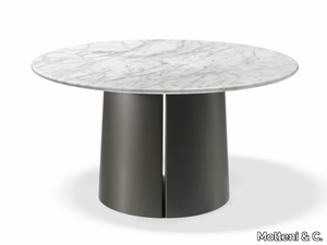 MATEO - Round marble table _ Molteni & C.