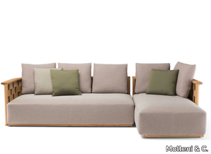 PALINFRASCA - 3 seater garden sofa with chaise longue _ Molteni & C.