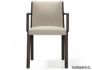 JANET - Upholstered chair with armrests _ Molteni & C.