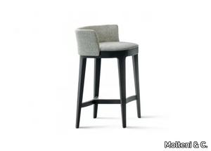 DEVON - High fabric stool with back _ Molteni & C.