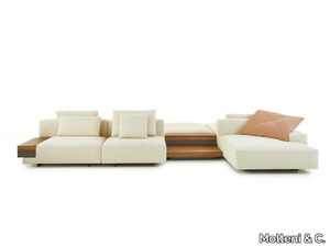 MARTEEN - Sectional fabric sofa _ Molteni & C.