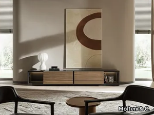 505 UP SYSTEM - Low wooden TV cabinet _ Molteni & C.