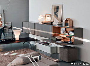 PASS-WORD EVOLUTION - Suspended wooden sideboard _ Molteni & C.