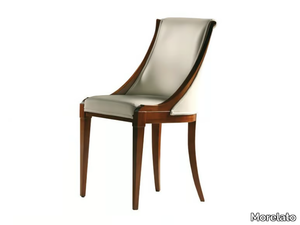 MUSA - Upholstered cherry wood chair _ Morelato