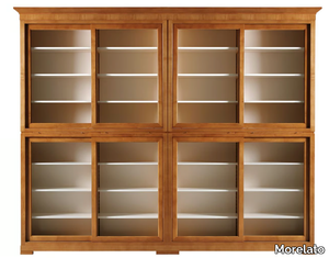 MODULO BIEDERMEIER - Modular cherry wood bookcase _ Morelato