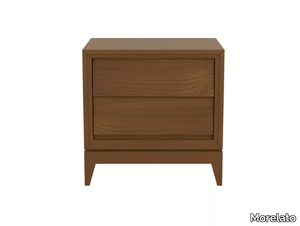 NEW YORK - Cherry wood bedside table with drawers _ Morelato