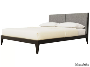 FELICE - Cherry wood bed with upholstered headboard _ Morelato