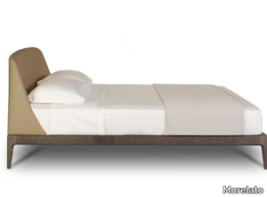 BELLAGIO - Ash double bed with upholstered headboard _ Morelato