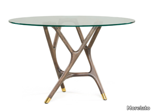 JOYCE - Round glass table _ Morelato