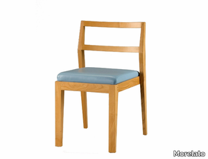 ZERO - Stackable cherry wood chair _ Morelato