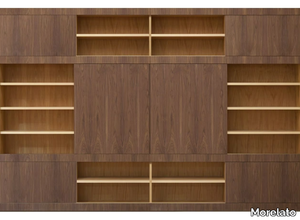 MASCHERA SCORREVOLE - Wooden bookcase _ Morelato