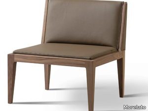 MALIBÙ - Upholstered walnut easy chair _ Morelato