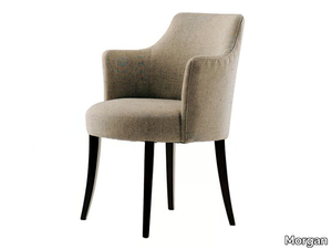 PASTILLE - Upholstered fabric chair with armrests _ Morgan