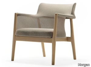 ARAN - Technical fabric easy chair with armrests _ Morgan