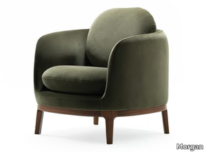 BILBAO - Fabric armchair with armrests _ Morgan