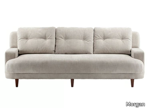 BROMPTON - 3 seater fabric sofa with button detail _ Morgan