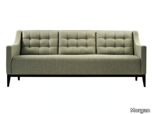 HAMPTON - 3 seater fabric sofa with button detail _ Morgan