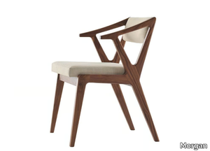 HAVANNA - Wooden chair with armrests with integrated cushion _ Morgan