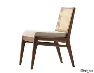 OSLO - Wooden chair with integrated cushion _ Morgan