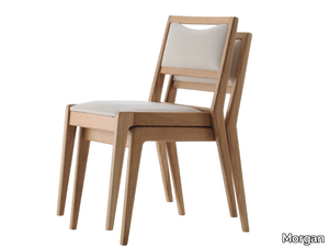 OSLO - Stackable wooden chair _ Morgan