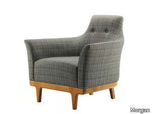 MODENA - Fabric armchair with armrests _ Morgan