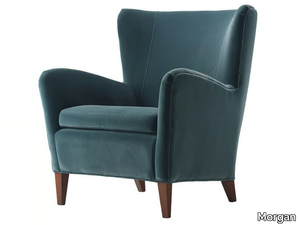 SEVILLE - Fabric armchair with armrests _ Morgan