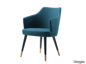 PORTO - Fabric chair with armrests _ Morgan