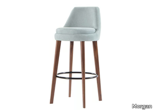 PIMLICO - Fabric barstool with footrest _ Morgan