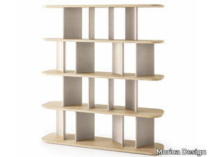 PARENTESI - Double-sided wooden bookcase _ Morica Design