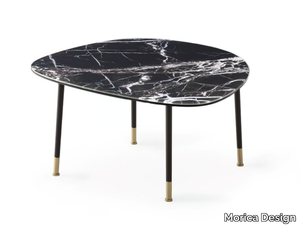 PEBBLE - Oval tempered glass coffee table _ Morica Design