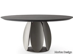 TULIPANO - MDF dining table with metal base _ Morica Design