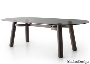 ARCO - Wood and glass dining table _ Morica Design