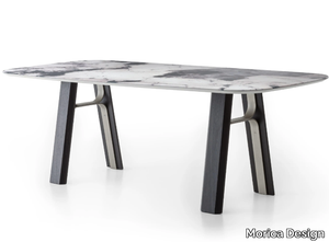 BRIDGE - Wood and glass dining table _ Morica Design